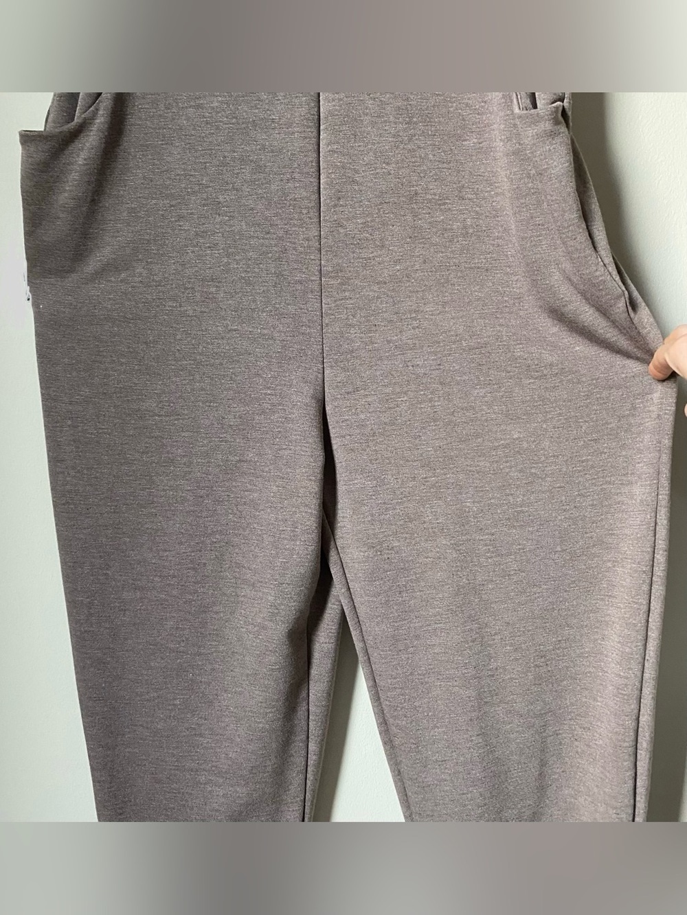 Sundry Brown Slouchy Jumpsuit White Tee Set Relaxed Jogger Comfy Lounge NWT S - Picture 7 of 15